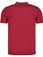 T8571 Fermuarlı Erkek T-Shirt-Koyu Bordo 2