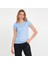 RELAX IN Kadın Slim Fit Tişört Açık Mavi 4