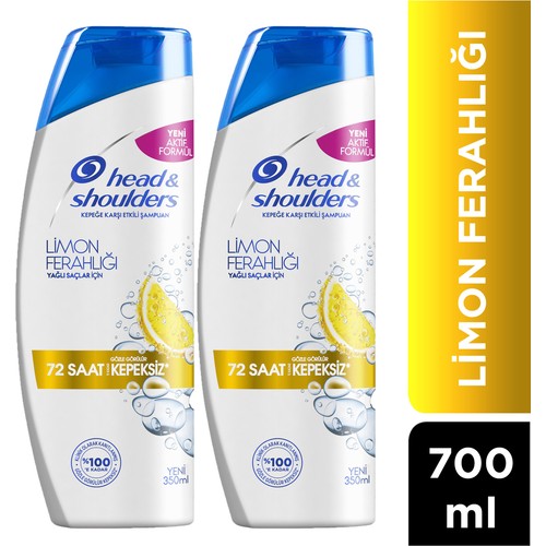 Head&Shoulders Limon Ferahlığı Kepeğe Karşı Etkili Şampuan 350 ml x 2 Adet