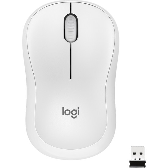 Logitech M221 Sessiz Kompakt Kablosuz Mouse - Beyaz