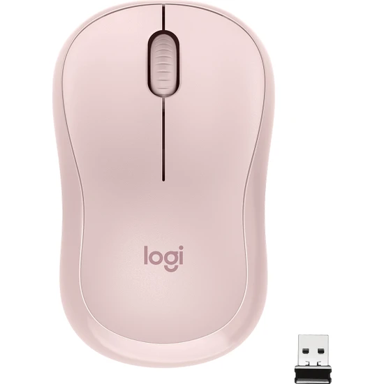 Logitech M221 Sessiz Kompakt Kablosuz Mouse - Pembe