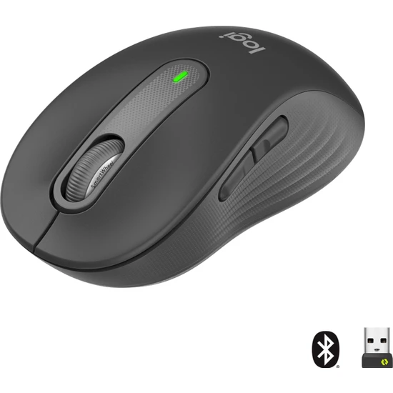Logitech Signature M650 Küçük ve Orta Boy Sağ El Için Sessiz Kablosuz Mouse - Siyah