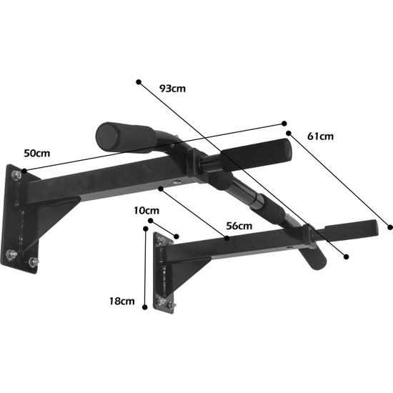 Leyaton Duvara Monte Barfiks Demiri 120 kg Taşıma Kapasitesi Fiyatı