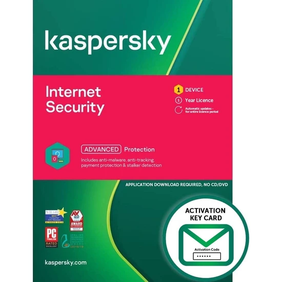 Kaspersky Internet Security 1 Kullanıcı 1 Yıl Virüs Programı 2022TR