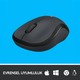 Logitech M221 Sessiz Kompakt Kablosuz Mouse - Siyah