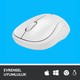 Logitech M221 Sessiz Kompakt Kablosuz Mouse - Beyaz