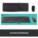 Logitech MK120 USB Kablolu Tam Boyutlu Türkçe Klavye Mouse Seti - Siyah