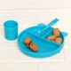 Baby Plus Vakum Tabanli Silikon Tabak - Ocean Blue