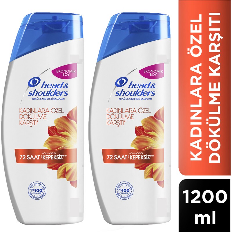 Head&Shoulders Head & Shoulders Kadınlara Özel Kepeğe Karşı Etkili Şampuan 600 ml x 2 Adet