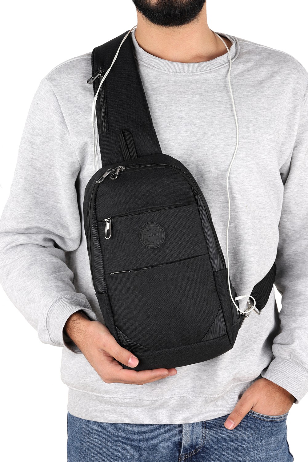 Strong Bag Strong Kulaklık Çıkışlı Tek Kol Göğüs ve Sırt Çantası ,çapraz Çanta Body Bag TK02