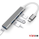VİZY10 Dizüstü Bilgisayar Uyumlu Type-C To 4* USB 3.0 Splitter Hub Adaptör