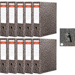Sert Kırtasiye Velte Geniş Karton Klasör 10lu Paket 75 mm Sırt Genişliği Matbaa Baskılı