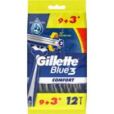 Gillette Blue3 Comfort Tıraş Bıçağı 9+3'lü Poşet 7702018490622 Tıraş Bıçağı