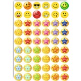 BaskıLife Emoji Ödev Etiket Sticker Emoji Öğretmen Etiketleri 210 Adet