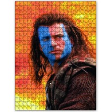 Cakapuzzle William Wallace Mel Gibson 120 Parça Puzzle Yapboz Mdf (Ahşap)