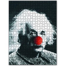 Cakapuzzle Einstein Kırmızı Burunlu 120 Parça Puzzle Yapboz Mdf (Ahşap)