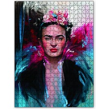 Cakapuzzle Frida Kahlo Elmas Mozaik Çizim 120 Parça Puzzle Yapboz Mdf (Ahşap)