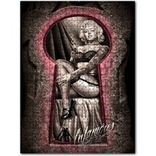 Cakapuzzle Marilyn Monroe Anahtar Kapı Görseli 255 Parça Puzzle Yapboz Mdf (Ahşap)