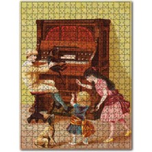 Cakapuzzle Piyano Çocuklar ve Köpekler 255 Parça Puzzle Yapboz Mdf (Ahşap)
