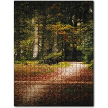 Cakapuzzle Sonbahar Yaprakları Patika ve Sık Orman 120 Parça Puzzle Yapboz Mdf (Ahşap)