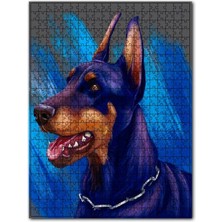 Cakapuzzle Doberman Dijital Çizim 255 Parça Puzzle Yapboz Mdf (Ahşap)