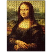 Cakapuzzle Mona Lisa Ahşap Zeminde Görseli 500 Parça Puzzle Yapboz Mdf (Ahşap)