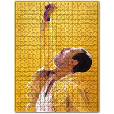 Cakapuzzle Freddie Mercury Queen Ahşap Zeminde 120 Parça Puzzle Yapboz Mdf (Ahşap)