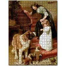 Cakapuzzle Anne Kızdan Köpeklere Iyi Geceler 120 Parça Puzzle Yapboz Mdf (Ahşap)