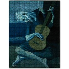 Cakapuzzle The Old Guitarist, 1903 By Pablo Picasso 120 Parça Puzzle Yapboz Mdf (Ahşap)