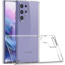 Case 4U Samsung Galaxy S22 Ultra Uyumlu Kılıf Şeffaf Sert Sararmaz Coss Kapak