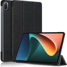 Dacare Xiaomi Pad 5 Pro Için Pu Deri Standlı Otomatik Kapanma Özellikli Tablet Kılıfı - Siyah (Yurt Dışından)