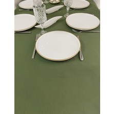 Zeren Home Sıvı Geçirmez Dertsiz Masa Örtüsü Yeşil