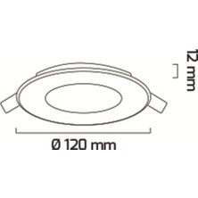 Goya 6W 6500K Beyaz Işık LED Panel Gy 1738