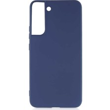 Dlrcase Samsung Galaxy S22 Kılıf Kılıf Mat Korumalı Premier Silikon Lacivert