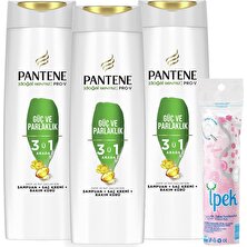 Pantene Doğal Sentez Şampuan 3'ü 1 Arada 400 ml x 3 Adet + Ipek Pamuk 70 'li