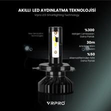 VRPRO F2 Mini Slim LED Xenon Far Ampulü Csp Çip | H4