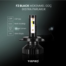 VRPRO F2 Mini Slim LED Xenon Far Ampulü Csp Çip | H4