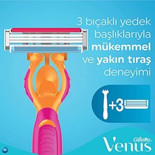 Gillette Simply Venus 3 Tıraş Makinesi + Yedek Tıraş Bıçağı 3'lü  Tıraş Bıçağı