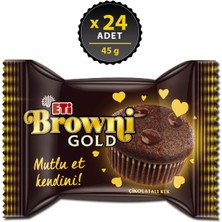 Eti Browni Gold Çikolata Soslu Çikolatalı Kek 45 g x 24 Adet