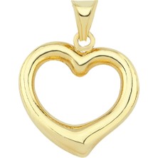 Altın Sepeti Altın Kalpli Kolye Ucu