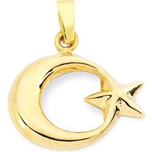 Altın Sepeti Ayyıldız Altın Kolye Ucu