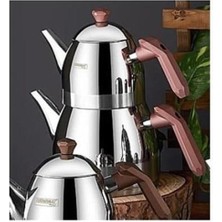 Kahramanlar Antibakteriyel Ortaboy Elmas Rose Çaydanlık