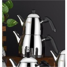 Kahramanlar Antibakteriyel Ortaboy Elmas Siyah Çaydanlık