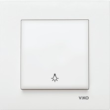 Viko Karre Light Anahtarı Beyaz Çerçeve Dahil