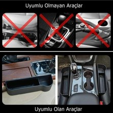 Ankaflex Oto Aksesuar Koltuk Arası Lüx Organizer Düzenleyici Bardaklık Siyah 2'li