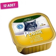 Plaisir Hindili Pate Kedi Konservesi 100 Gram 12'li