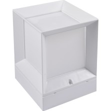 Alles Beyaz Kasa Set Üstü Küp Bahçe Armatürü Dış Mekan Aplik