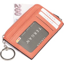 Tergan Kırmızı Deri  Kredi Kartlık 00265S2A