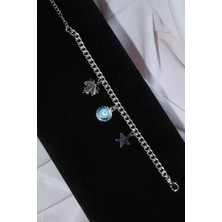 Heviss Silver Nazar Boncuk Charm Bileklik