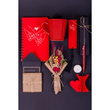 Kitaplı Hediye Sevgililer Günü Tasarımlı Hediye Seti 14 Şubata Özel Aşk Tasarımlı Konsept Hediye Kutusu